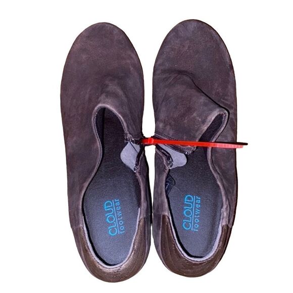 Cloud Footwear Brown  Suede Heeled Boots Size 11 - Picture 2 of 8